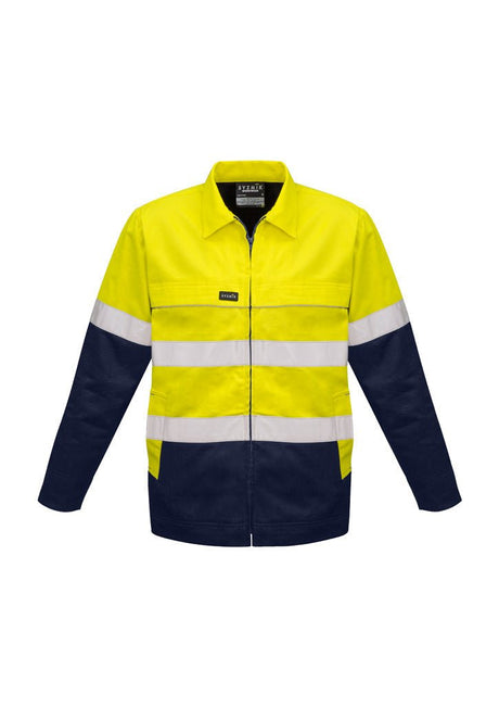 Syzmik Mens Hi Vis Cotton Drill Jacket ZJ590 - WEARhouse