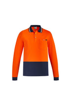Syzmik Mens Hi Vis Cotton L/S Polo ZH430 - WEARhouse