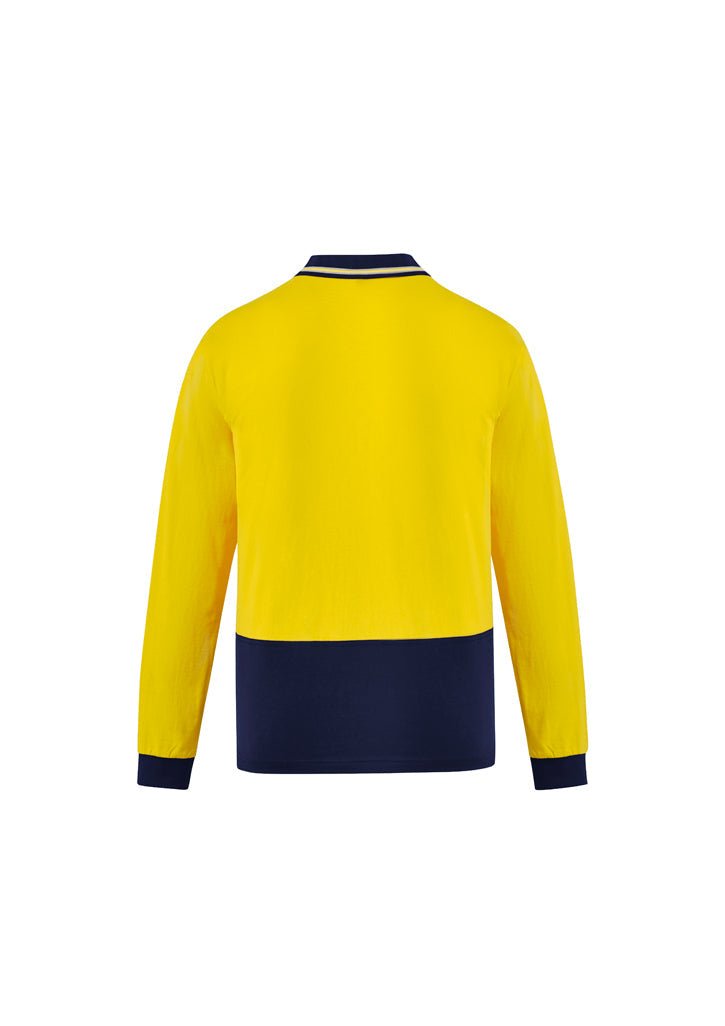 Syzmik Mens Hi Vis Cotton L/S Polo ZH430 - WEARhouse