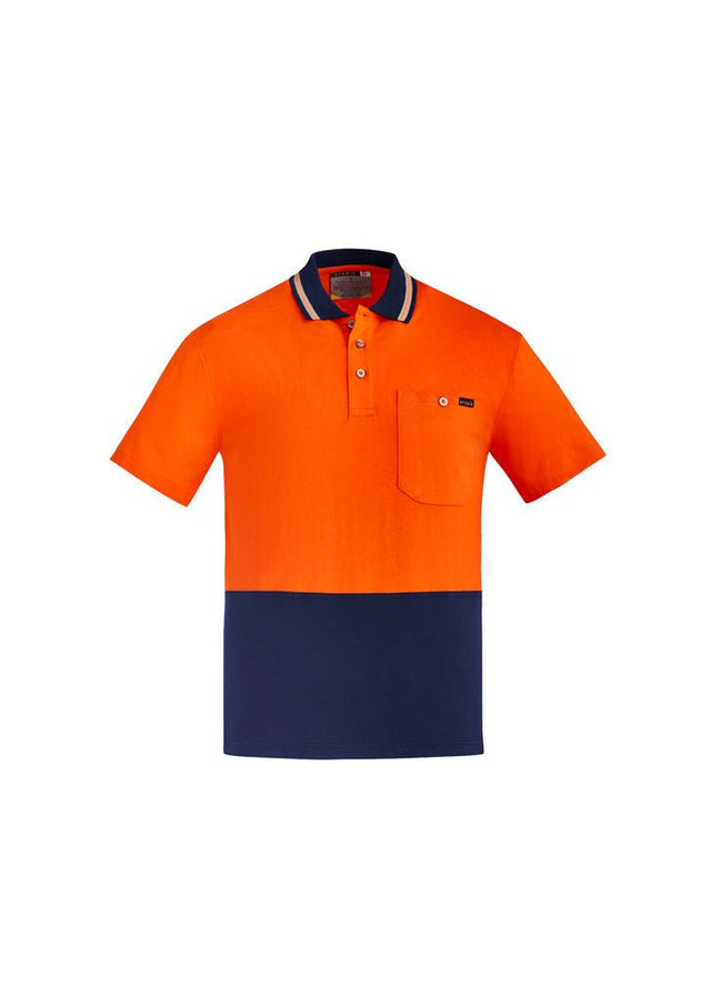 Syzmik Mens Hi Vis Cotton S/S Polo ZH435 - WEARhouse