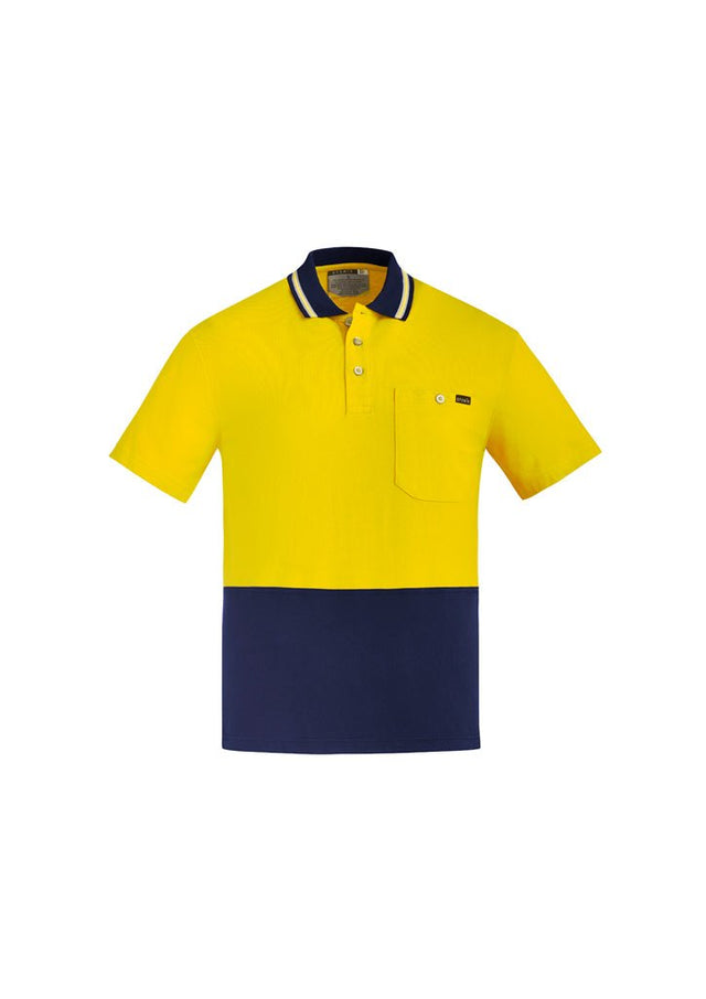 Syzmik Mens Hi Vis Cotton S/S Polo ZH435 - WEARhouse