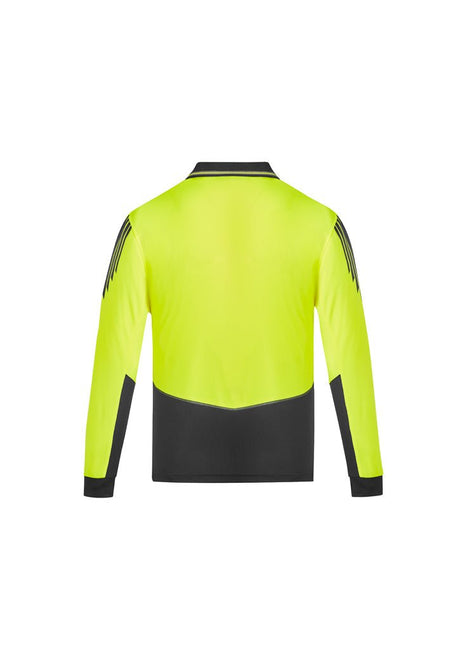 Syzmik Mens Hi Vis Flux L/S Polo ZH310 - WEARhouse