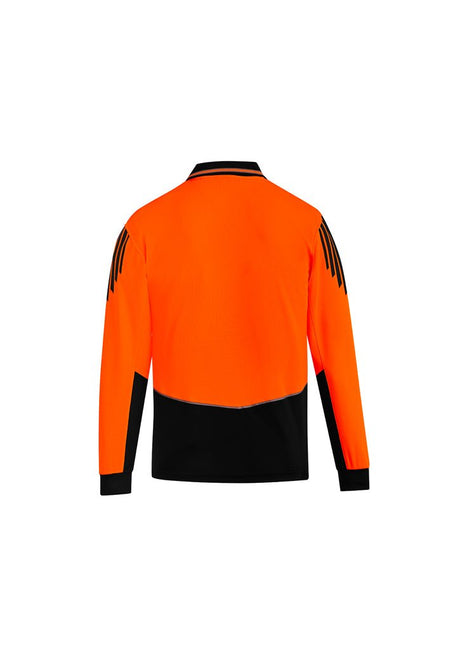 Syzmik Mens Hi Vis Flux L/S Polo ZH310 - WEARhouse