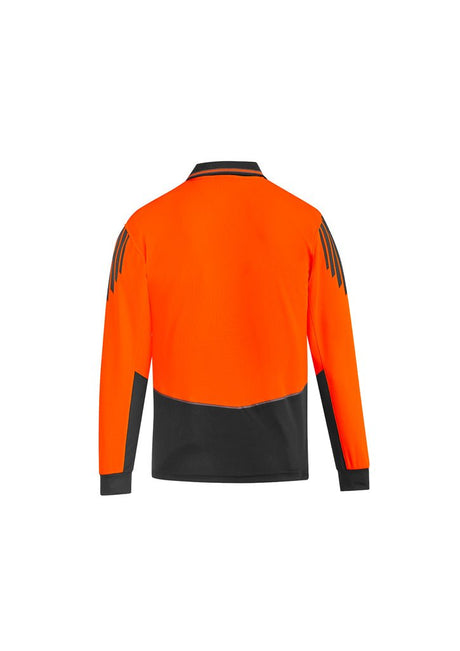 Syzmik Mens Hi Vis Flux L/S Polo ZH310 - WEARhouse