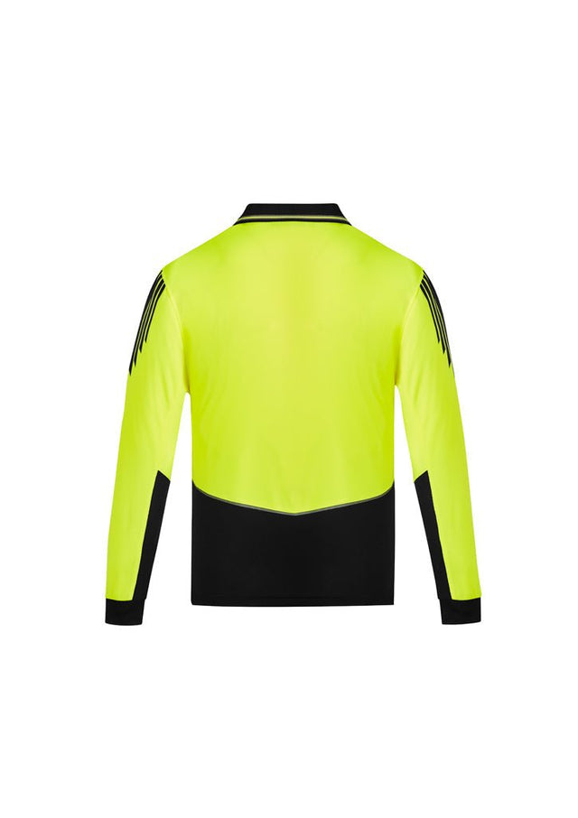 Syzmik Mens Hi Vis Flux L/S Polo ZH310 - WEARhouse