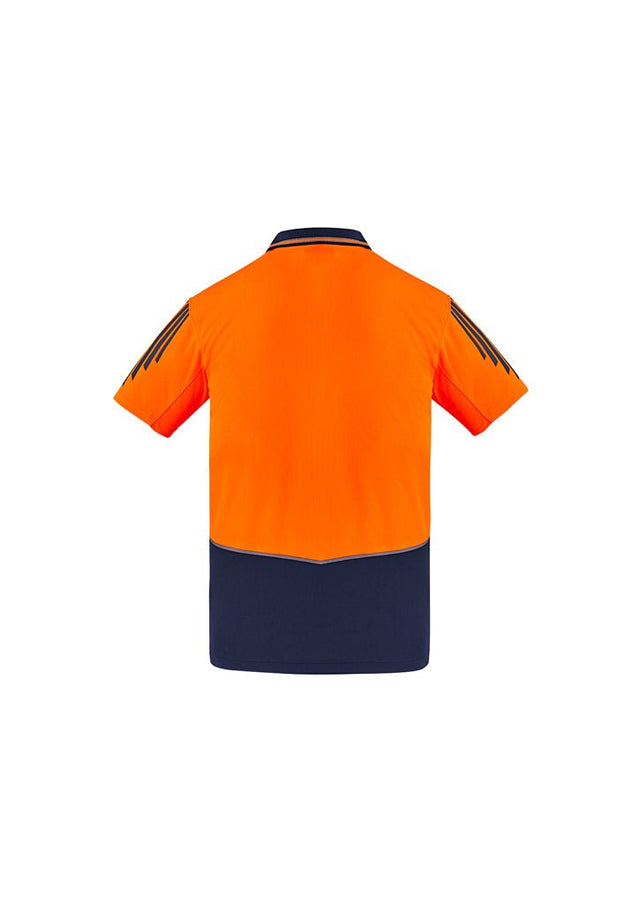 Syzmik Mens Hi Vis Flux Short sleeve Polo ZH315 - WEARhouse