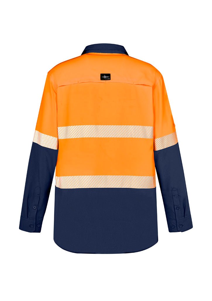 Syzmik Mens Hi Vis Outdoor Segmented Tape L/S Shirt ZW470 - WEARhouse
