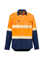 Syzmik Mens Hi Vis Outdoor Segmented Tape L/S Shirt ZW470 - WEARhouse