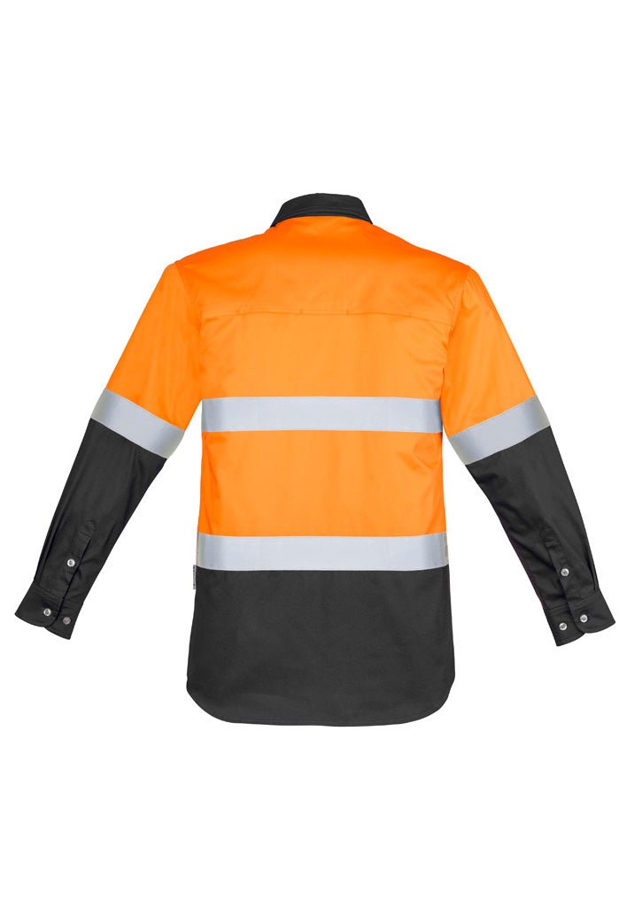Syzmik Mens Hi Vis Spliced Industrial Shirt - Hoop Taped ZW123 - WEARhouse