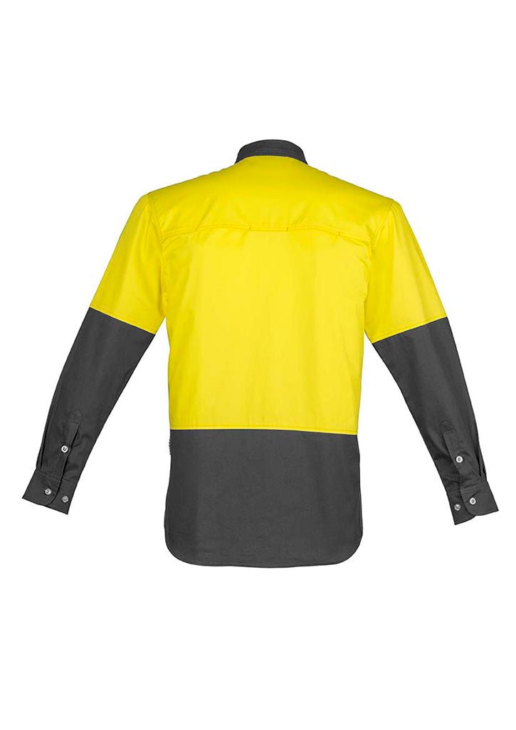 Syzmik Mens Hi Vis Spliced Industrial Shirt ZW122 - WEARhouse
