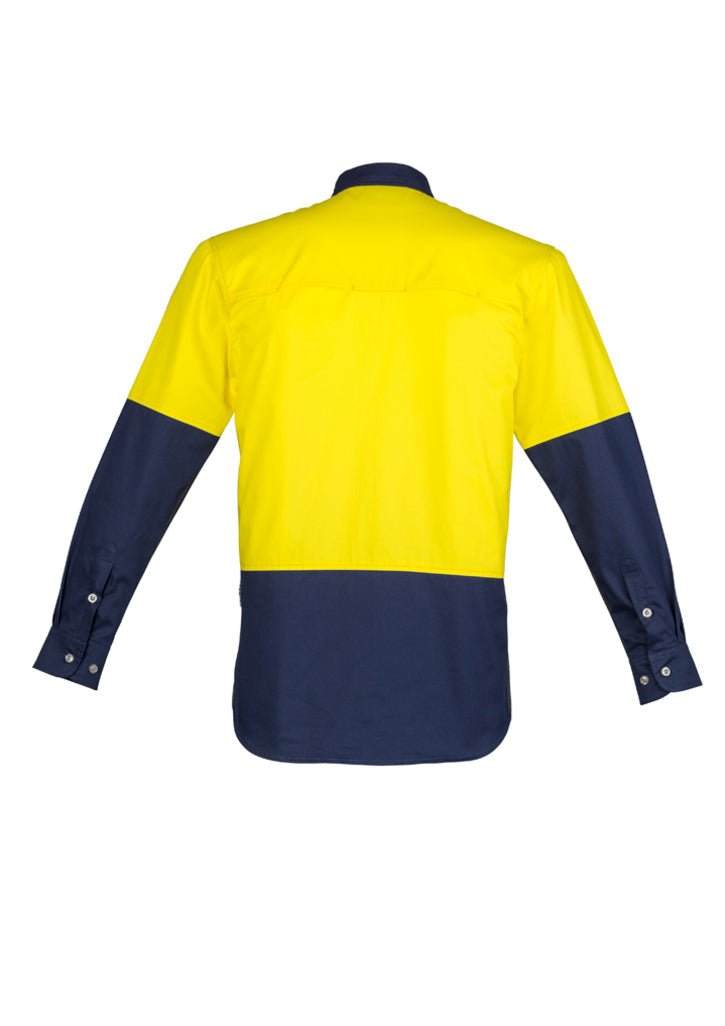Syzmik Mens Hi Vis Spliced Industrial Shirt ZW122 - WEARhouse