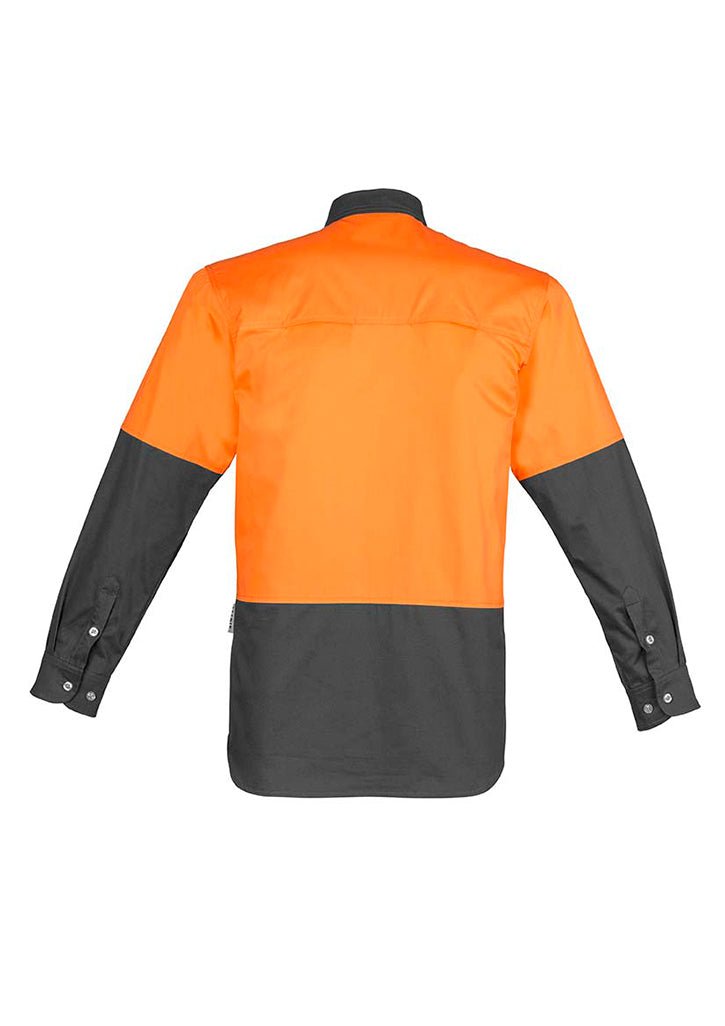 Syzmik Mens Hi Vis Spliced Industrial Shirt ZW122 - WEARhouse