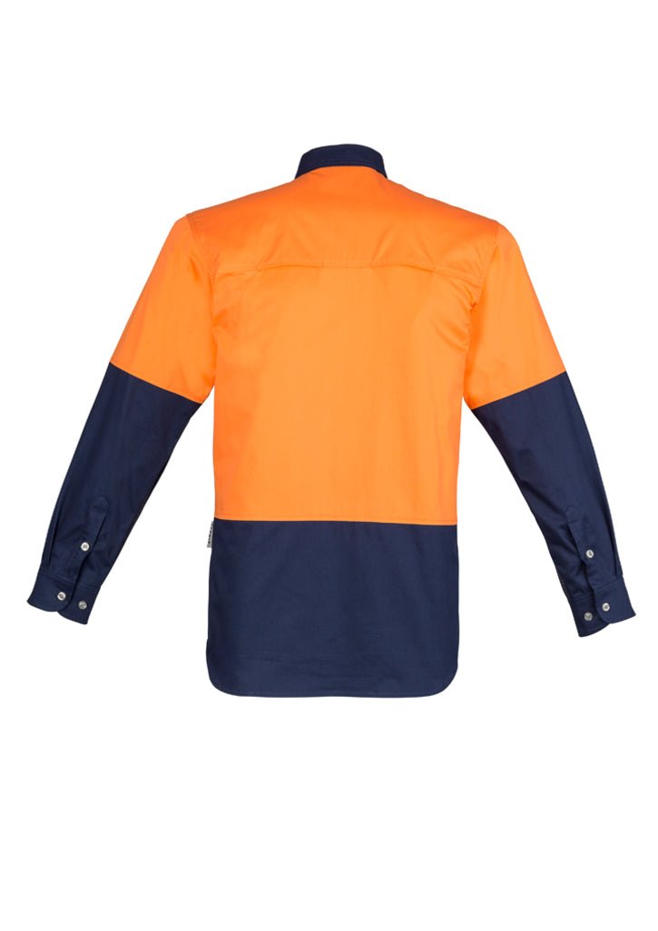 Syzmik Mens Hi Vis Spliced Industrial Shirt ZW122 - WEARhouse