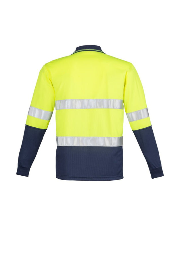 Syzmik Mens Hi Vis Spliced Polo - Long Sleeve Hoop Taped ZH235 - WEARhouse