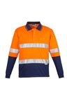 Syzmik Mens Hi Vis Spliced Polo - Long Sleeve Hoop Taped ZH235 - WEARhouse