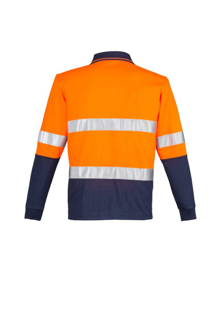 Syzmik Mens Hi Vis Spliced Polo - Long Sleeve Hoop Taped ZH235 - WEARhouse