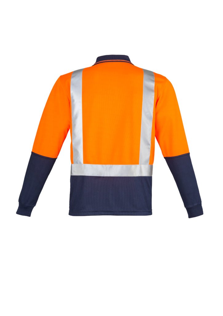 Syzmik Mens Hi Vis Spliced Polo - Long Sleeve Shoulder Taped ZH234 - WEARhouse