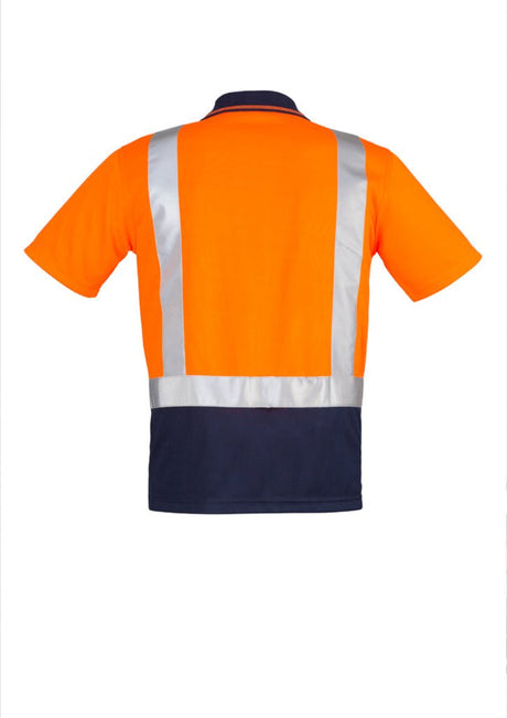 Syzmik Mens Hi Vis Spliced Polo - Short Sleeve Shoulder Taped ZH233 - WEARhouse