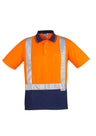 Syzmik Mens Hi Vis Spliced Polo - Short Sleeve Shoulder Taped ZH233 - WEARhouse