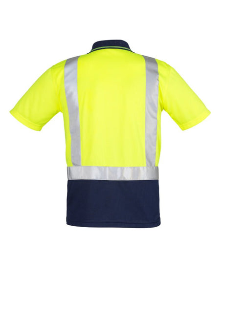 Syzmik Mens Hi Vis Spliced Polo - Short Sleeve Shoulder Taped ZH233 - WEARhouse