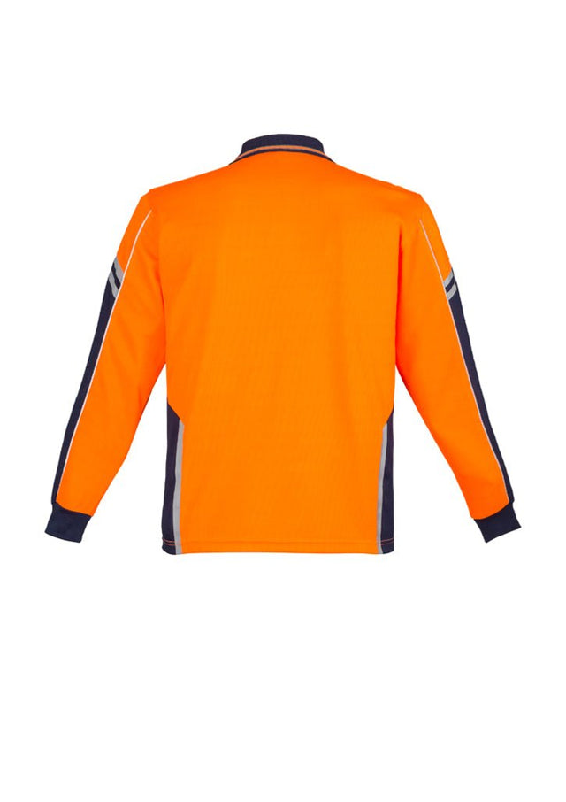 Syzmik Mens Hi Vis Squad L/S Polo ZH238 - WEARhouse