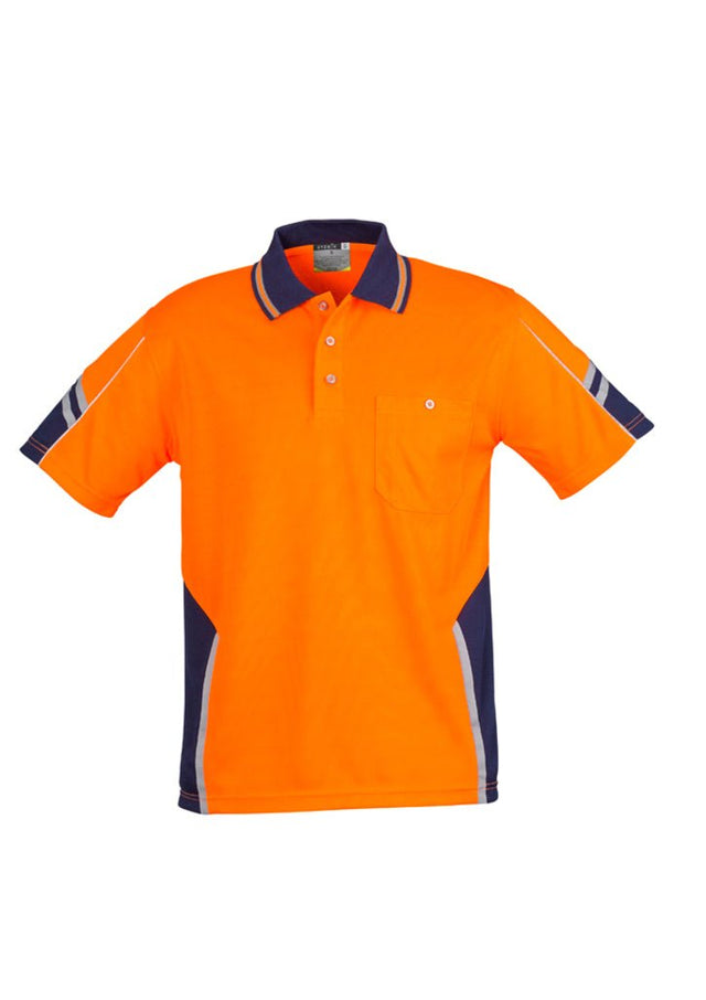 Syzmik Mens Hi Vis Squad S/S Polo ZH237 - WEARhouse