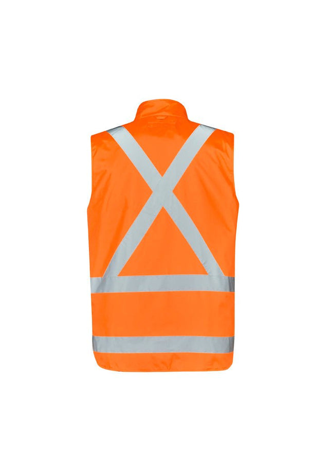 Syzmik Mens Hi Vis X Back Taped 4 in 1 Waterproof Jacket ZJ616 - WEARhouse