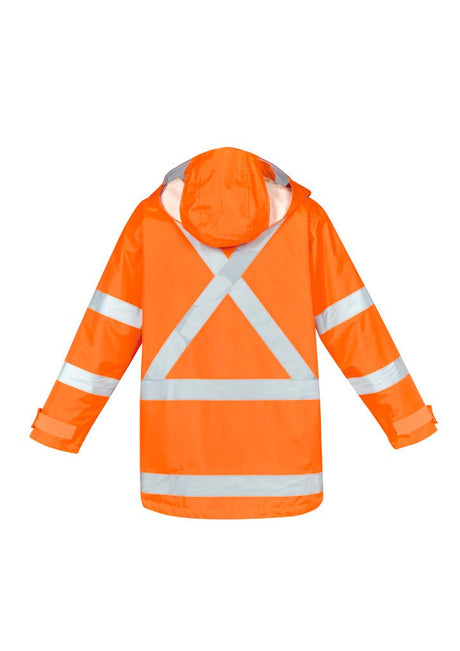 Syzmik Mens Hi Vis X Back Taped 4 in 1 Waterproof Jacket ZJ616 - WEARhouse