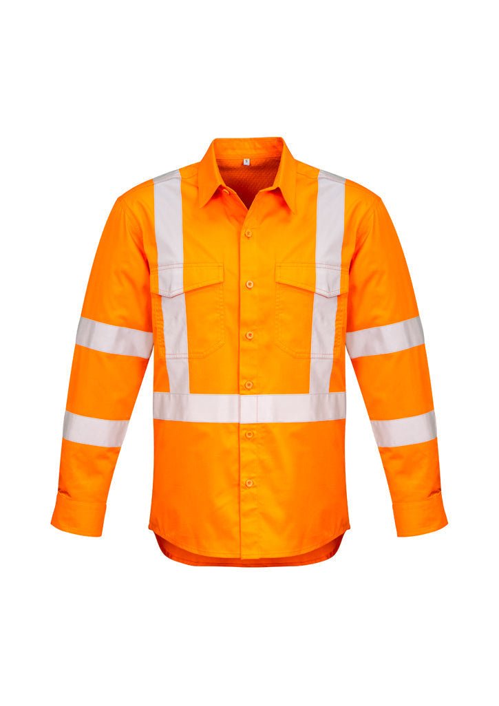 Syzmik Mens Hi Vis X Back Taped Shirt ZW690 - WEARhouse