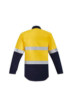 Syzmik Mens Orange Flame HRC 2 Hoop Taped Closed Front Spliced Shirt ZW143 - WEARhouse