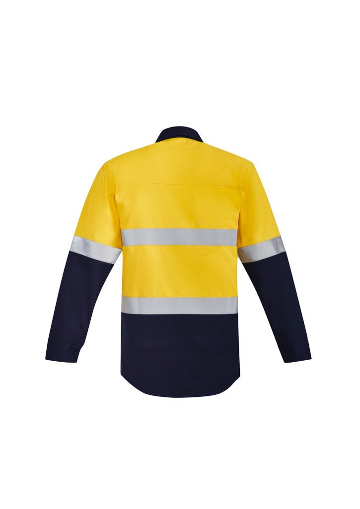Syzmik Mens Orange Flame HRC 2 Hoop Taped Closed Front Spliced Shirt ZW143 - WEARhouse