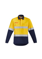 Syzmik Mens Orange Flame HRC 2 Hoop Taped Closed Front Spliced Shirt ZW143 - WEARhouse