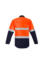 Syzmik Mens Orange Flame HRC 2 Hoop Taped Closed Front Spliced Shirt ZW143 - WEARhouse