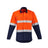 Syzmik Mens Orange Flame HRC 2 Hoop Taped Open Front Spliced Shirt ZW140 - WEARhouse