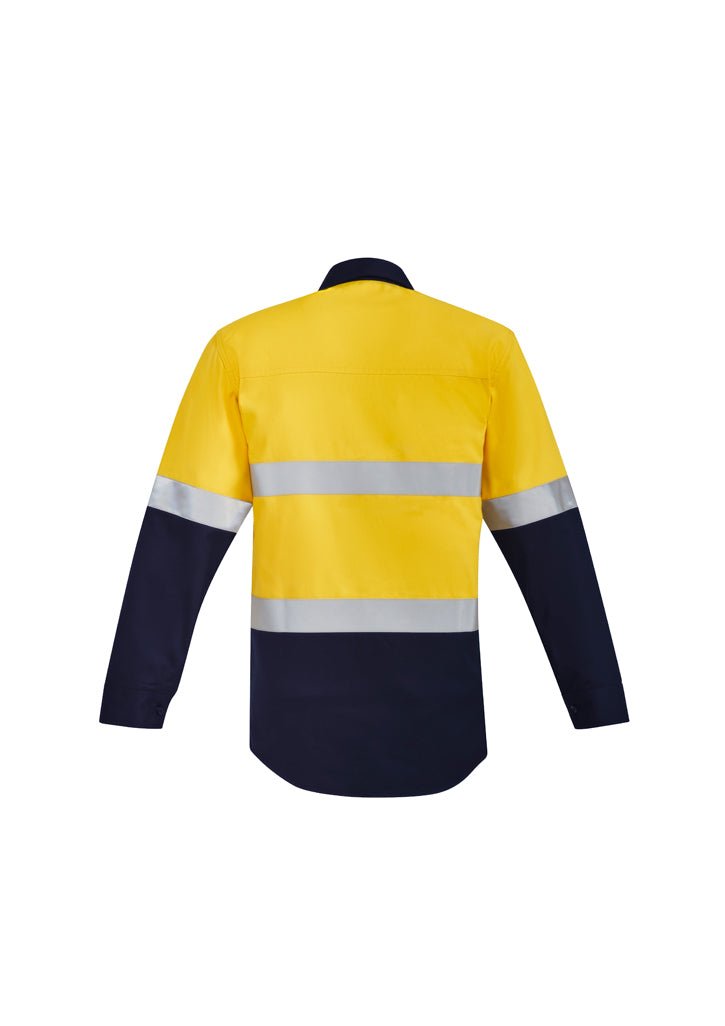 Syzmik Mens Orange Flame HRC 2 Hoop Taped Open Front Spliced Shirt ZW140 - WEARhouse