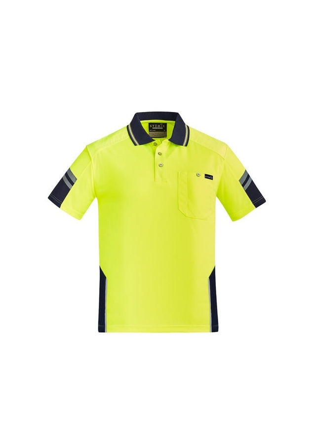 Syzmik Mens Reinforced Hi Vis Squad S/S Polo ZH465 - WEARhouse