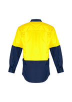 Syzmik Mens Rugged Cooling Hi Vis Spliced Shirt ZW128 - WEARhouse