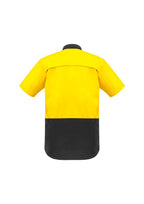Syzmik Mens Rugged Cooling Hi Vis Spliced S/S Shirt ZW815 - WEARhouse