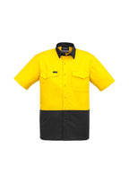 Syzmik Mens Rugged Cooling Hi Vis Spliced S/S Shirt ZW815 - WEARhouse