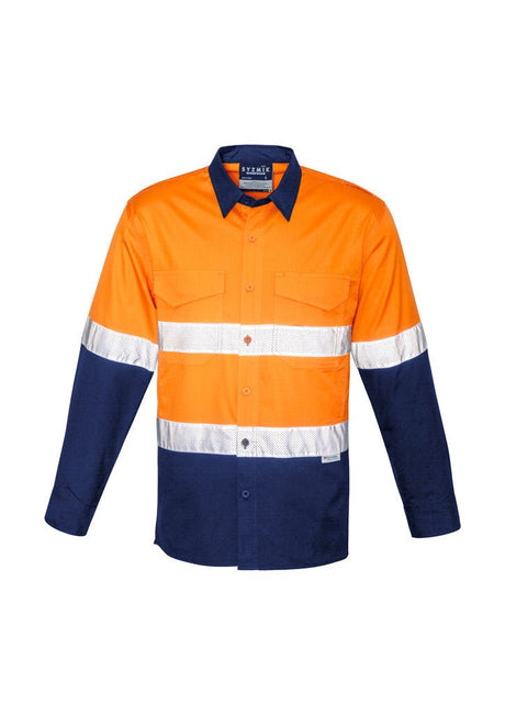 Syzmik Mens Rugged Cooling Taped Hi Vis Spliced Shirt ZW129 - WEARhouse