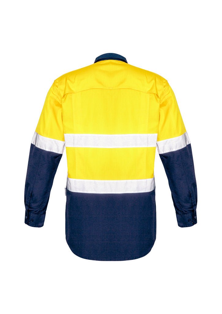 Syzmik Mens Rugged Cooling Taped Hi Vis Spliced Shirt ZW129 - WEARhouse