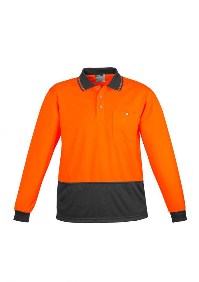 Syzmik Unisex Hi Vis Basic Spliced Polo - Long Sleeve ZH232 - WEARhouse