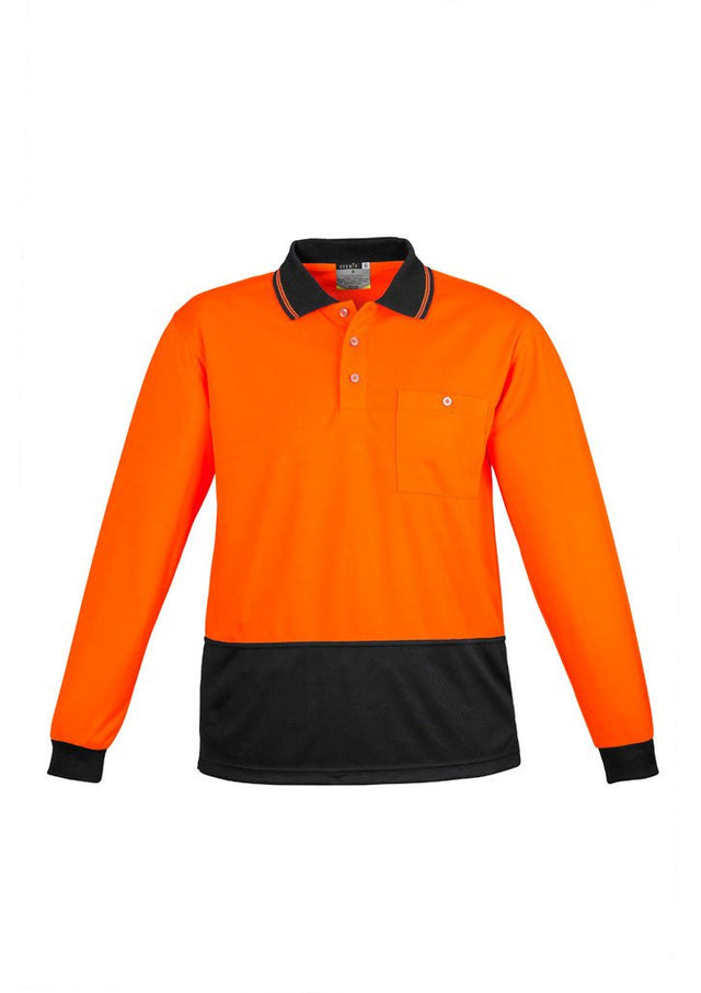 Syzmik Unisex Hi Vis Basic Spliced Polo - Long Sleeve ZH232 - WEARhouse