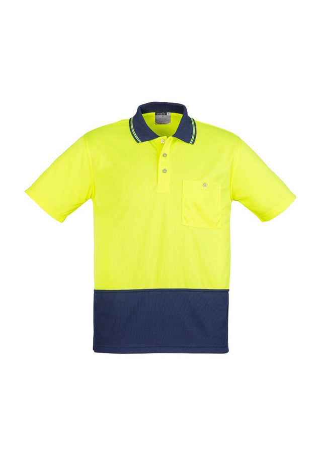 Syzmik Unisex Hi Vis Basic Spliced Polo - Short Sleeve ZH231 - WEARhouse