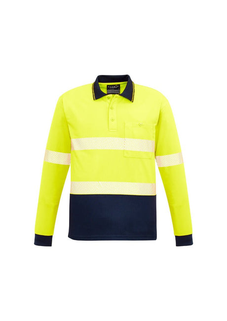 Syzmik Unisex Hi Vis Segmented L/S Polo - Hoop Taped ZH530 - WEARhouse