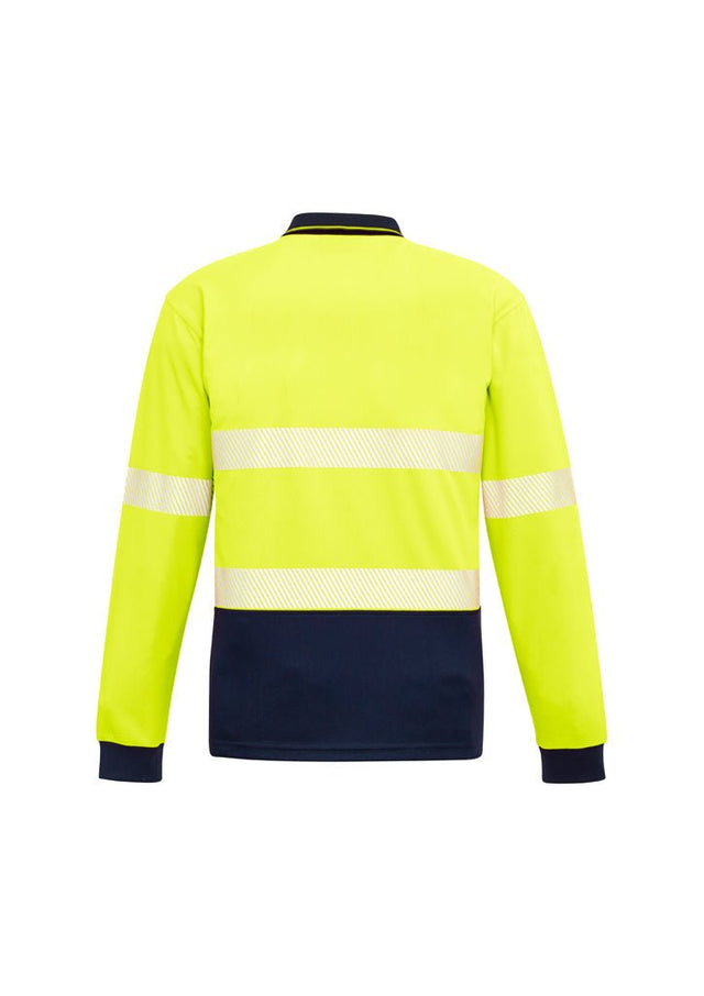 Syzmik Unisex Hi Vis Segmented L/S Polo - Hoop Taped ZH530 - WEARhouse