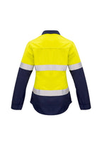 Syzmik Womens FR Closed Front Hooped Taped Spliced Shirt ZW131 - WEARhouse