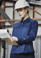 Syzmik Womens Lightweight Tradie L/S Shirt ZWL121 - WEARhouse