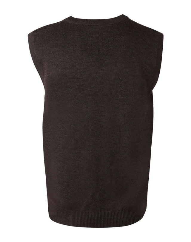 WJ02 UNISEX WOOL/ACRYLIC V-NECK VEST - WEARhouse