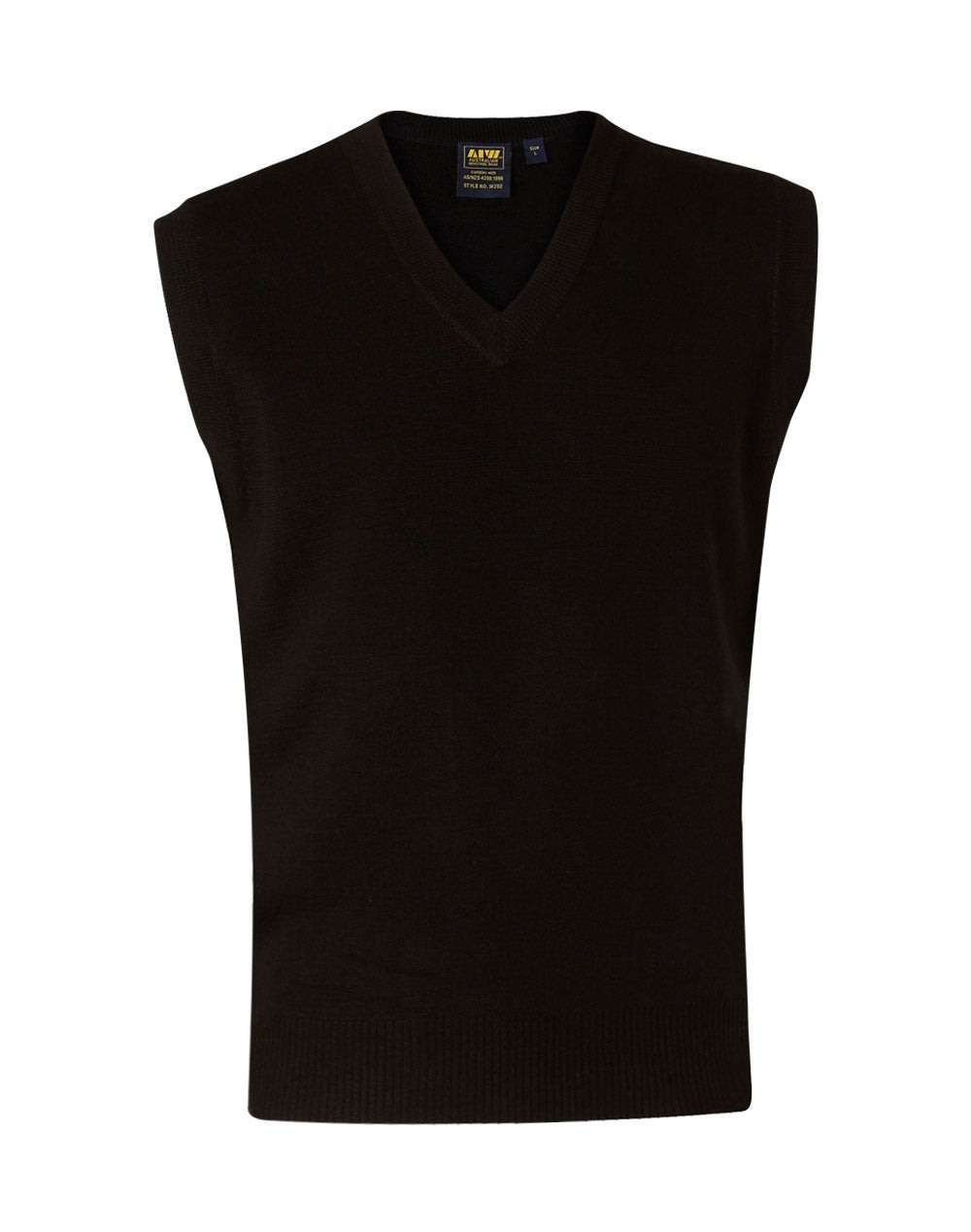 WJ02 UNISEX WOOL/ACRYLIC V-NECK VEST - WEARhouse